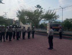 Kasat Samapta AKP Maryanto Pimpin Latihan Dalmas Polres Touna