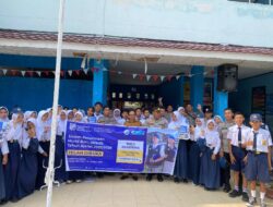 Sat Binmas Polres Touna Sosialisasi Penerimaan Siswa SMA Kemala Taruna Bhayangkara di SMPN 1 Ampana Kota