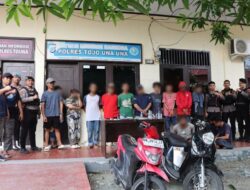 Gerebek Sarang Narkoba, Tim Gabungan Polres Touna dan BNN Amankan 14 Orang