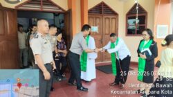 Perkuat Silaturahmi, Wakapolres Touna Dengarkan Aspirasi Jemaat GKST Calvary Ampana di Minggu Kasih
