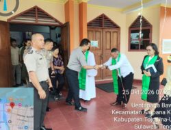 Perkuat Silaturahmi, Wakapolres Touna Dengarkan Aspirasi Jemaat GKST Calvary Ampana di Minggu Kasih