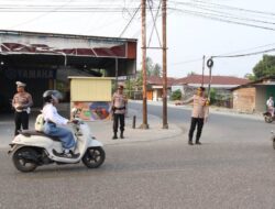 Sukseskan Program 100 Hari Kapolri, Kapolres Touna Turun Langsung Atur Lalu Lintas Pagi Hari