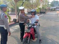 Kasat Lantas Polres Touna AKP Siswanto Tegaskan Anggota Wajib Jadi Teladan Tertib Lalu Lintas