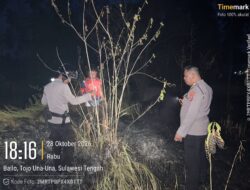 Aksi Cepat Satgas Preventif Ops Aman Tinombala Padamkan Karhutla di Ampana Kota